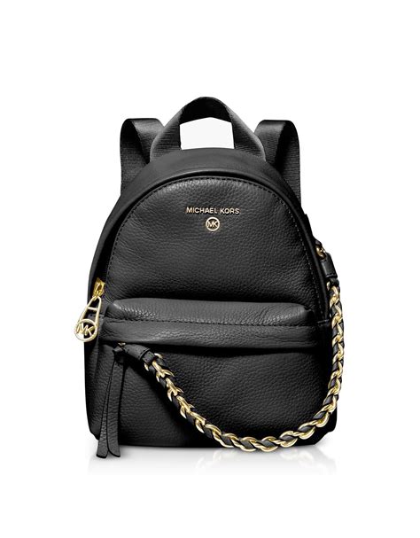 michael kors leather backpacks|Michael Kors slater backpack small.